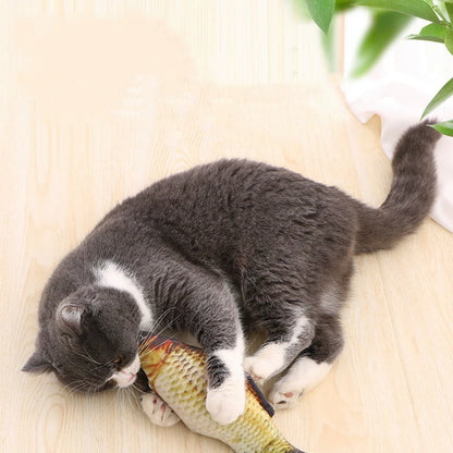 20/30/40 Creative Cat Toy 3D Fish Simulation Soft Plush Anti-Bite Catnip Interaction Chewing Fake Cat Fish Toy Pet Supplies