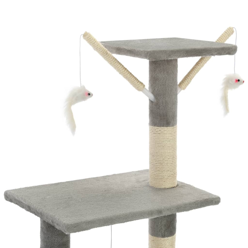 Cat Scratching Post with Sisal Posts 138 Cm Cat Scratching Post