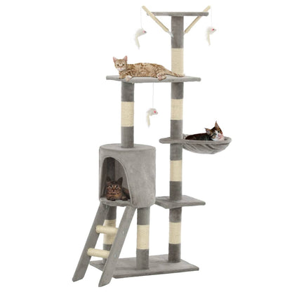 Cat Scratching Post with Sisal Posts 138 Cm Cat Scratching Post