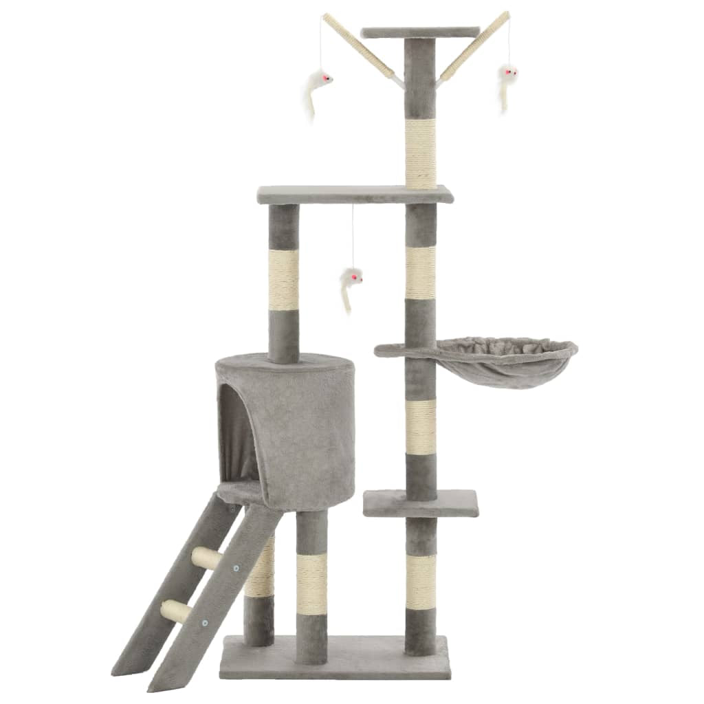 Cat Scratching Post with Sisal Posts 138 Cm Cat Scratching Post
