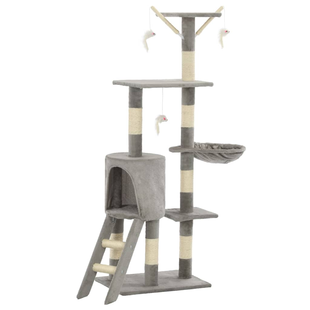Cat Scratching Post with Sisal Posts 138 Cm Cat Scratching Post